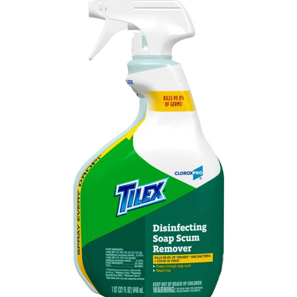 CloroxPro Tilex Disinfecting Soap Scum Remover Spray - Spray - 32 fl oz (1 quart) - 1 Each