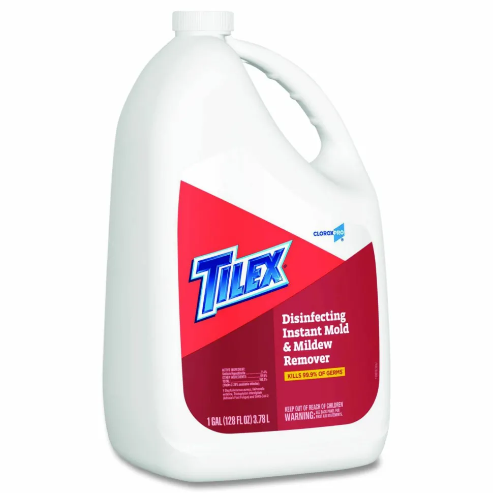 Clorox Tilex Mildew Remover, Unscented, 128 Oz Bottle, Case Of 4