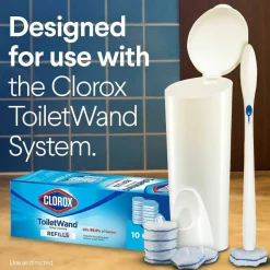 Clorox ToiletWand Disinfecting Scrubbing Pads Toilet Cleaning Refills