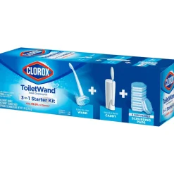 Clorox ToiletWand Disposable Toilet Cleaning System - ToiletWand, Storage Caddy, Disinfecting ToiletWand Refill Heads