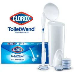 Clorox ToiletWand Disposable Toilet Cleaning System - ToiletWand, Storage Caddy, Disinfecting ToiletWand Refill Heads
