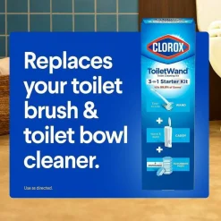 Clorox ToiletWand Disposable Toilet Cleaning System - Blue, White - 2 / Pallet