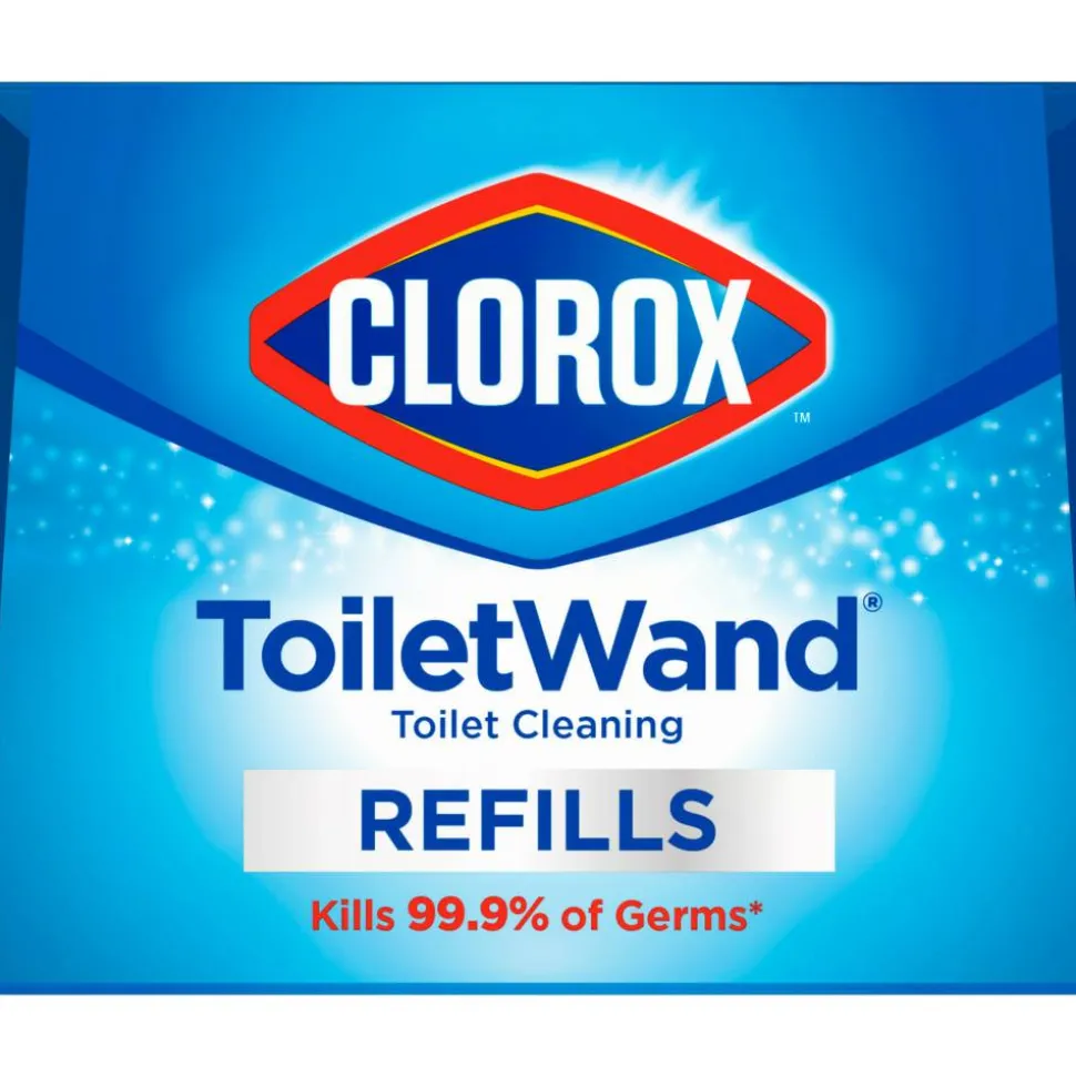 Clorox ToiletWand Toilet Cleaning Refills, Disinfecting Scrubbing Pads, 10 Count, Pack of 6