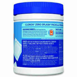 Clorox Zero Splash Bleach Packs, Regular Scent, 12 Packs/Canister, 6 Canisters/Carton