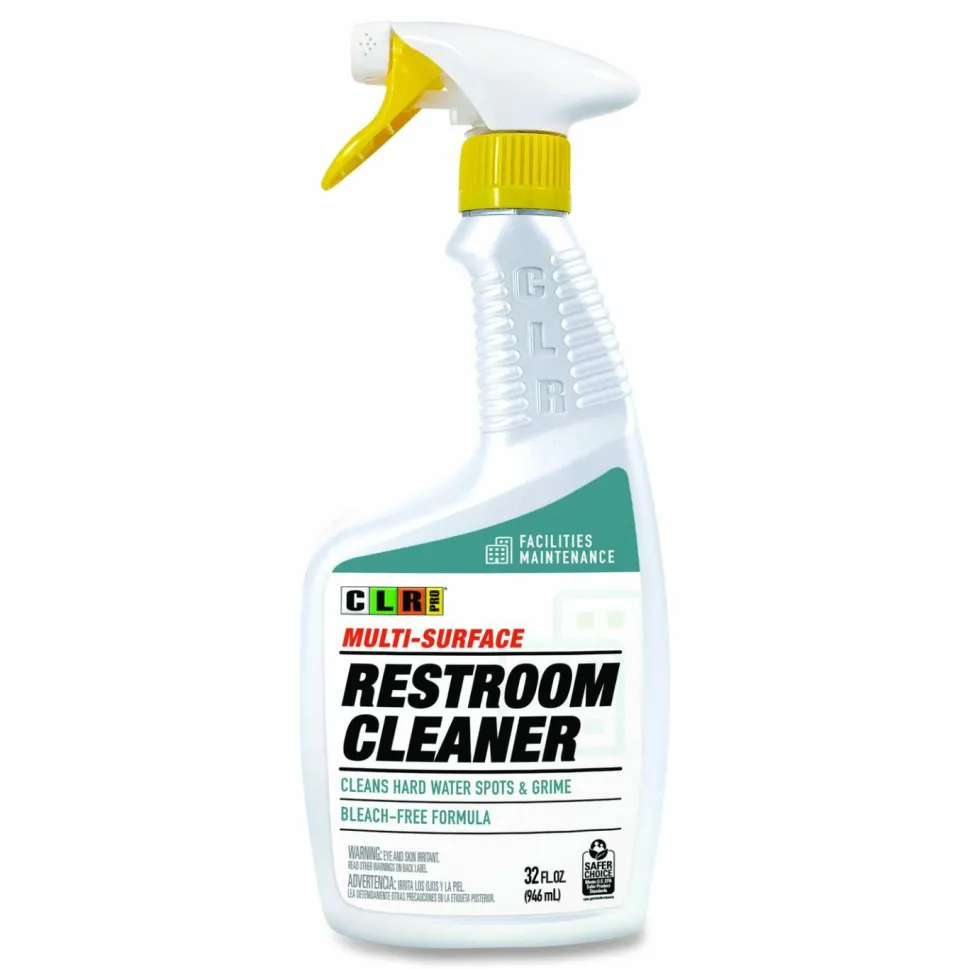 CLR PRO Restroom Cleaner, 32 oz Pump Spray, 6/Carton