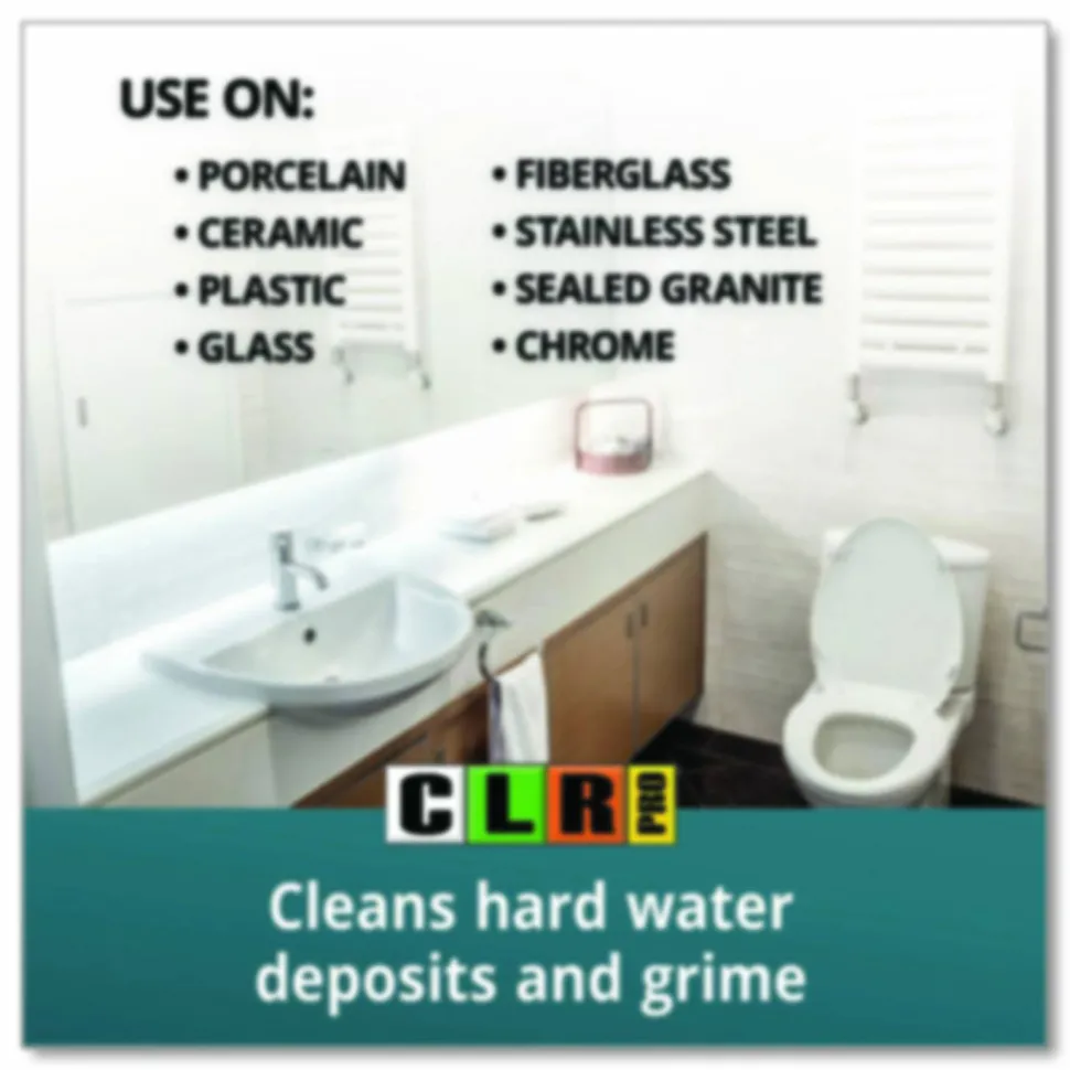 CLR PRO Restroom Cleaner, 32 oz Pump Spray, 6/Carton