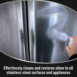 CLR Stainless Steel Cleaner, 12 oz Can, 6/Carton