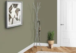 Coat Rack, Hall Tree, Free Standing, 11 Hooks, Entryway, 74