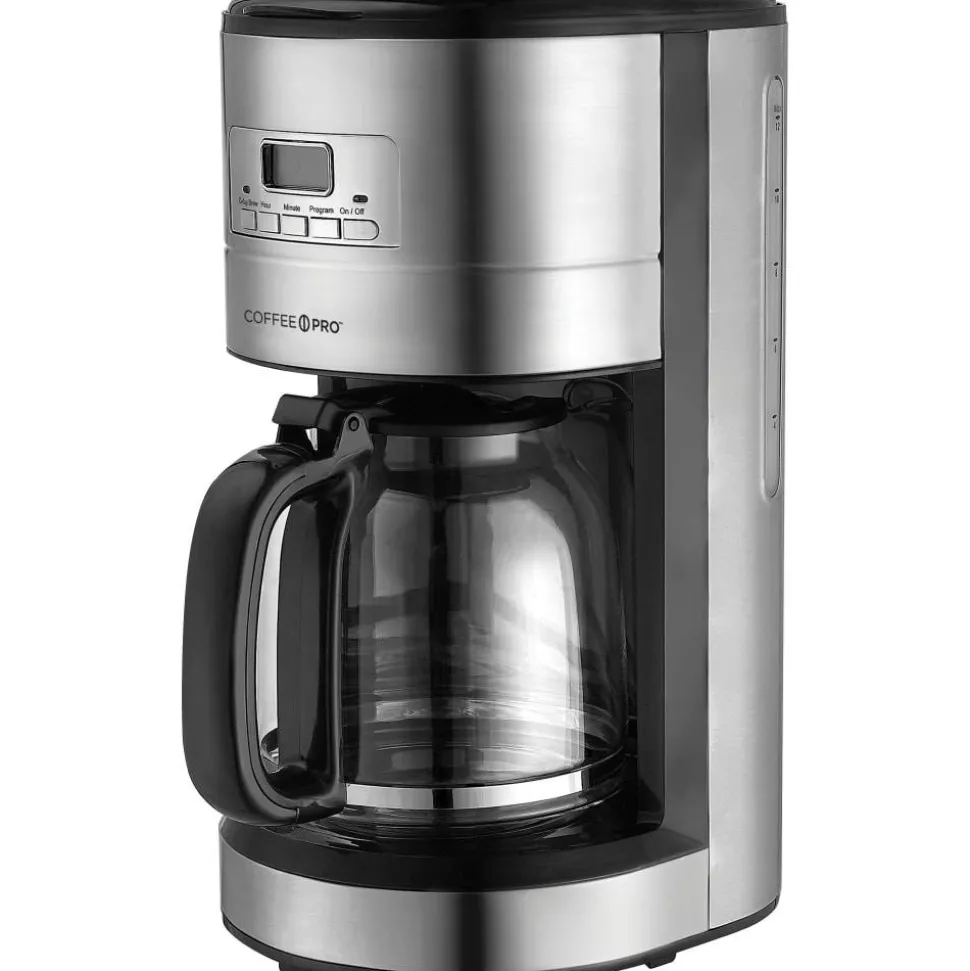 Coffee Pro 10-12 Cup Stainless Steel Brewer - Stainless Steel