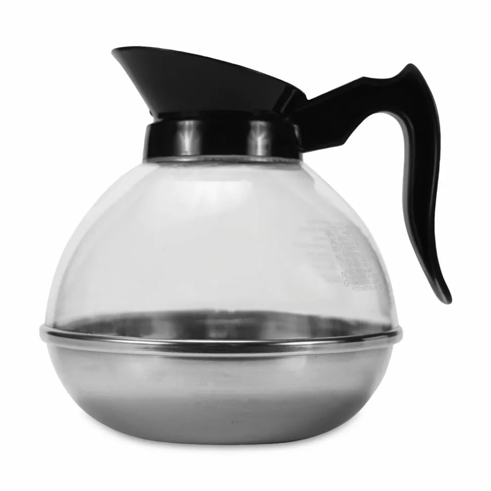 Coffee Pro Unbreakable Regular Coffee Decanter, 60 oz, Black Handle