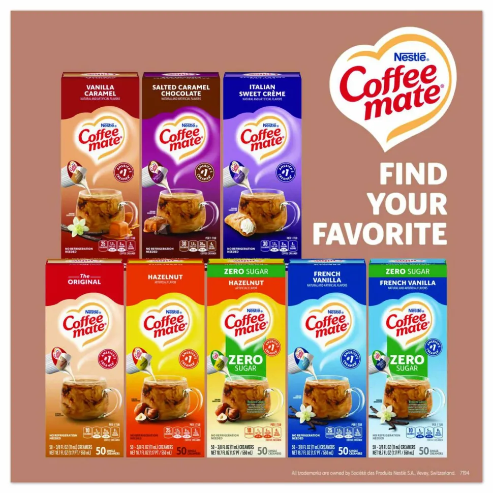 Coffee mate Café Mocha Nondairy Liquid Creamer Singles