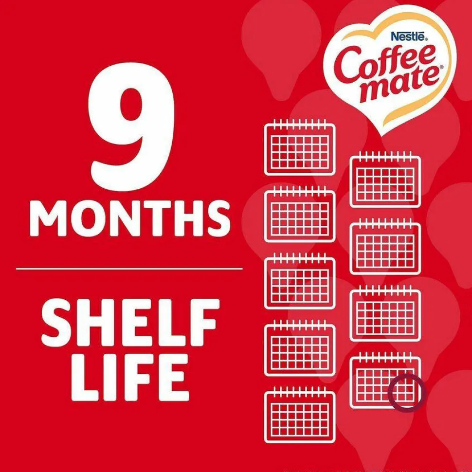Coffee-Mate Creamer Singles Variety Pack, 0.38 Oz, 50 Creamers Per Carton, Case of 3 Cartons