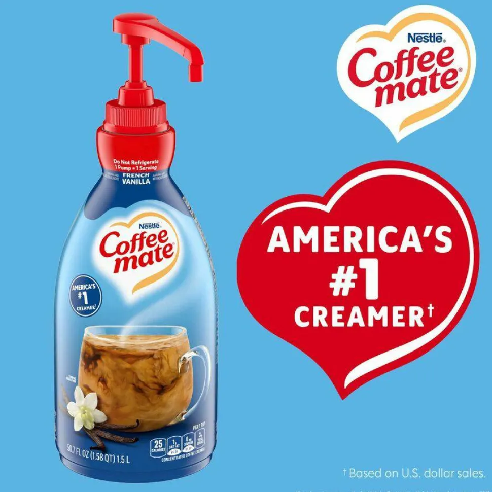 Coffee mate French Vanilla Liquid Concentrate Coffee Creamer - Pump Bottle