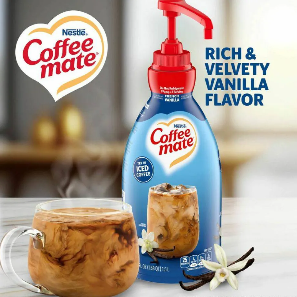 Coffee mate French Vanilla Liquid Concentrate Coffee Creamer - Pump Bottle