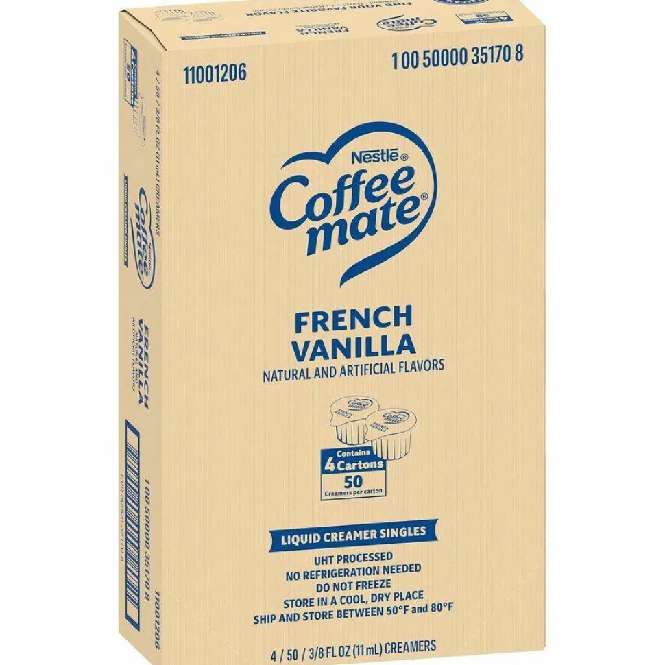 Coffee mate French Vanilla Nondairy Liquid Creamer Singles