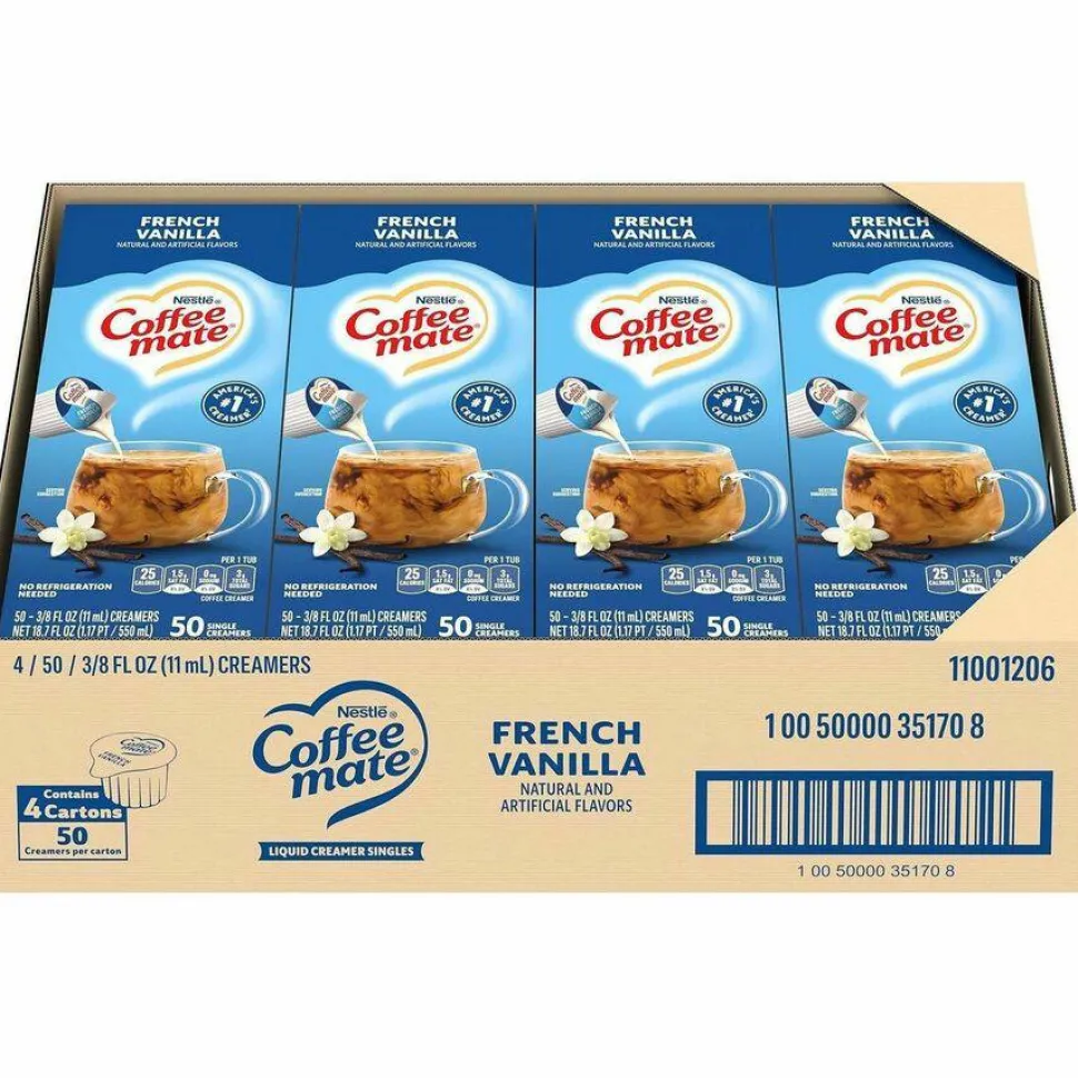 Coffee mate French Vanilla Nondairy Liquid Creamer Singles