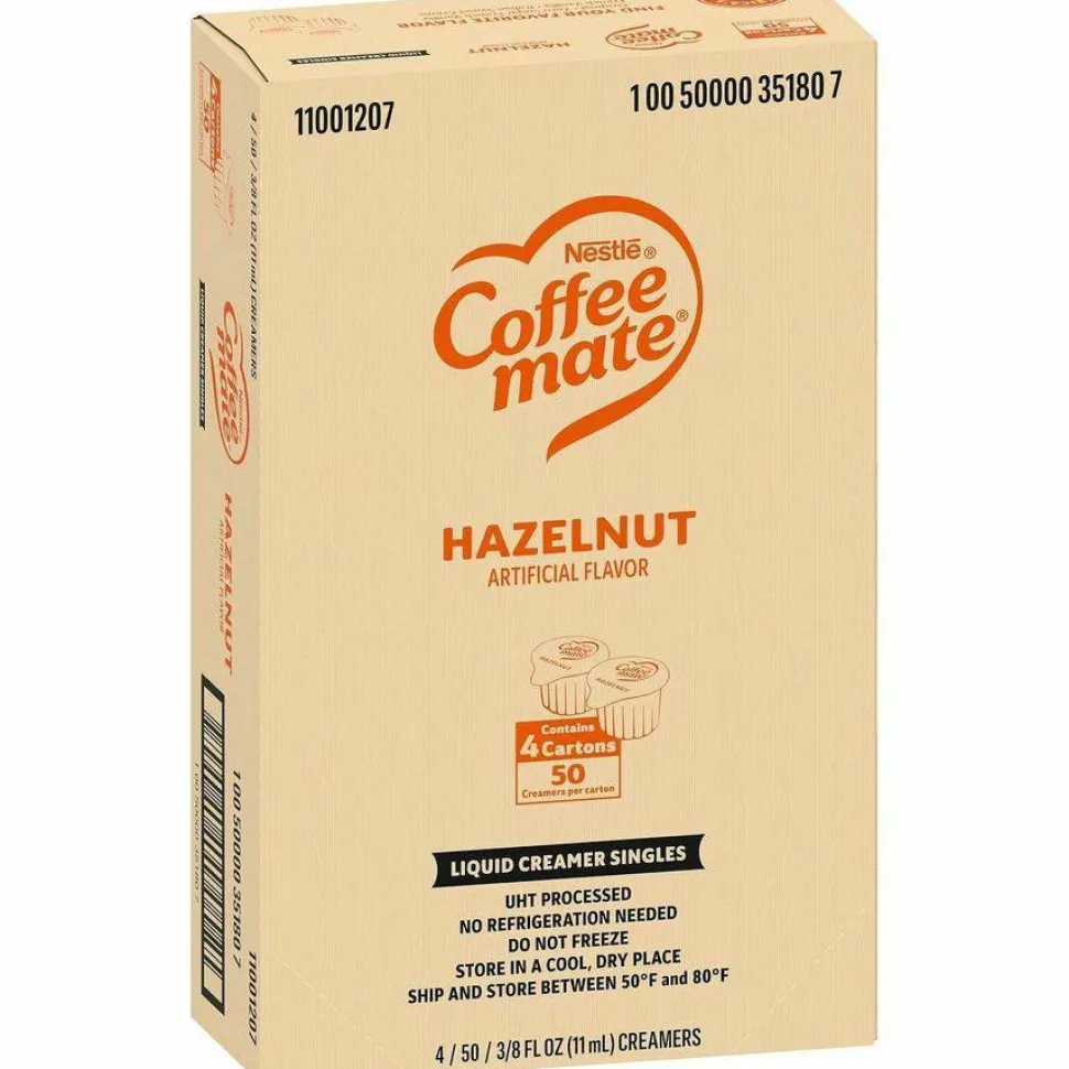 Coffee mate Hazelnut Nondairy Liquid Creamer Singles
