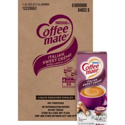 Coffee mate Italian Sweet Creme Nondairy Liquid Creamer Singles