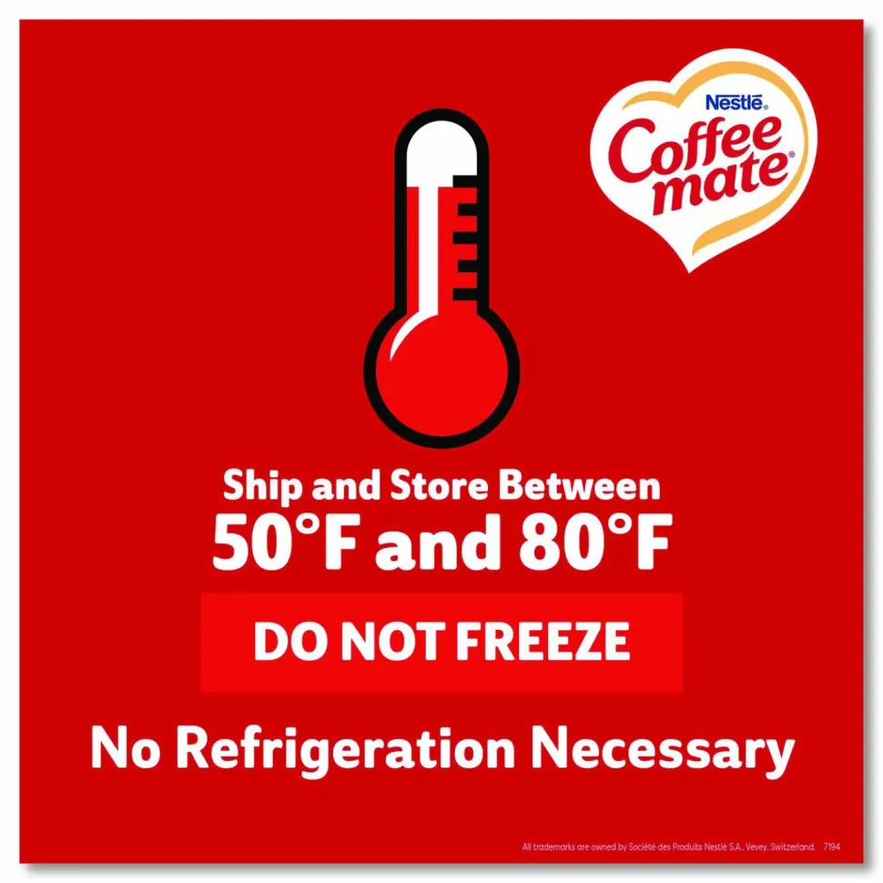 Coffee mate Liquid Coffee Creamer, Assorted Flavors, 0.38 oz Mini Cups, 150/Carton