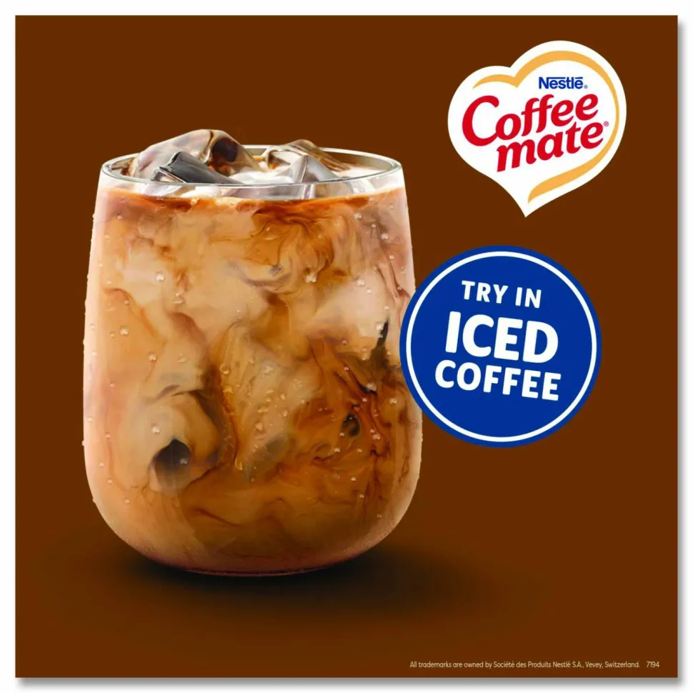 Coffee mate Liquid Coffee Creamer, Snickers, 0.38 oz Mini Cups, 200/Carton