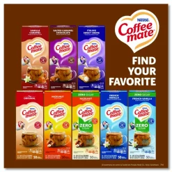 Coffee mate Liquid Coffee Creamer, Snickers, 0.38 oz Mini Cups, 200/Carton