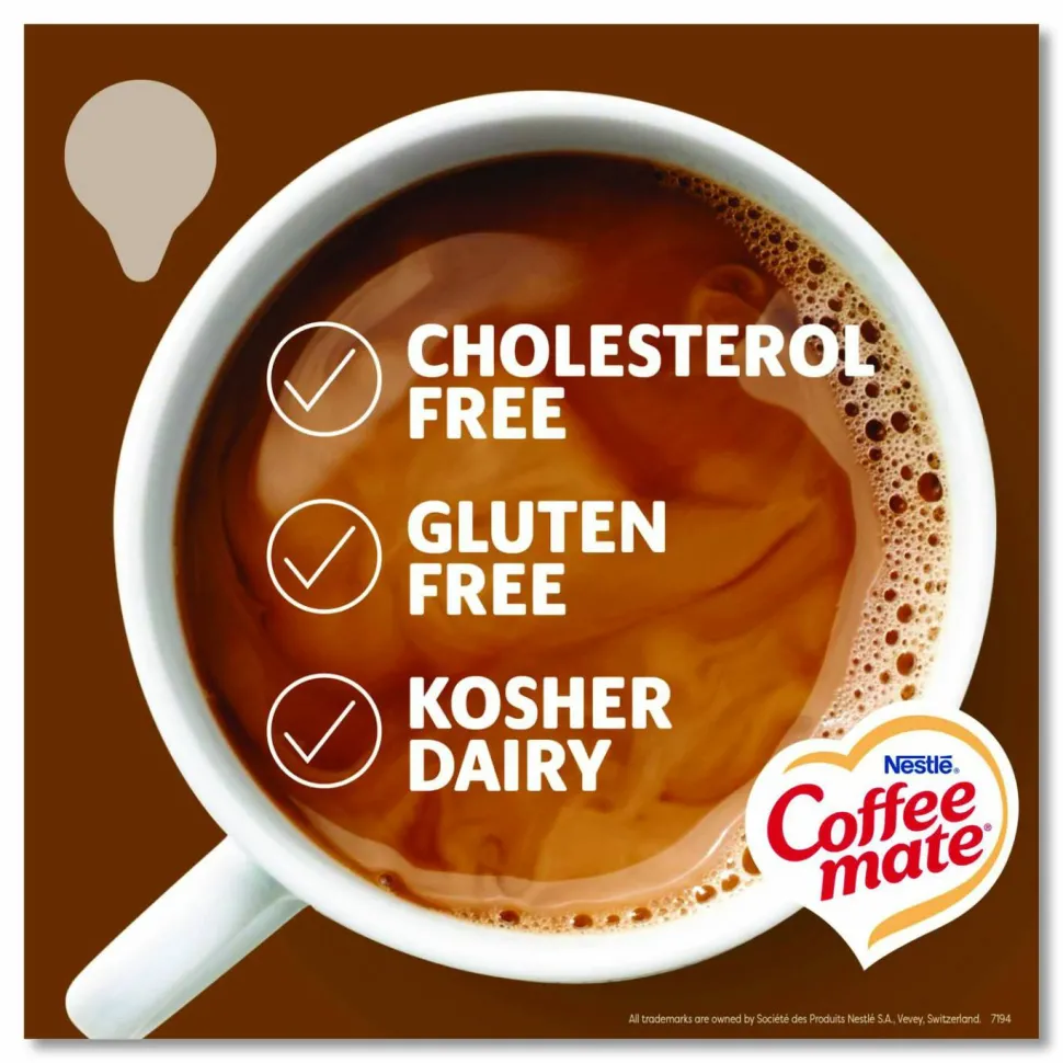 Coffee mate Liquid Coffee Creamer, Snickers, 0.38 oz Mini Cups, 200/Carton