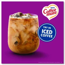 Coffee mate Liquid Coffee Creamer, Salted Caramel Chocolate, 0.38 oz Mini Cups, 50/Box, 4 Boxes/Carton