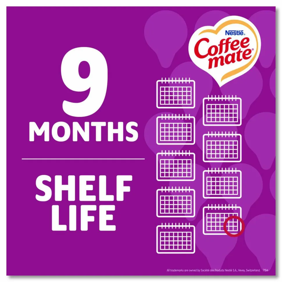 Coffee mate Liquid Coffee Creamer, Salted Caramel Chocolate, 0.38 oz Mini Cups, 50/Box, 4 Boxes/Carton