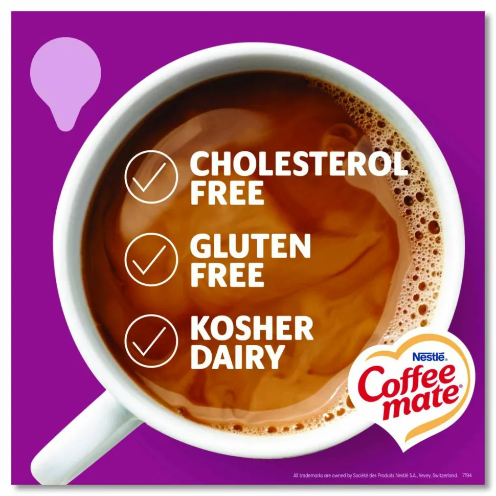 Coffee mate Liquid Coffee Creamer, Salted Caramel Chocolate, 0.38 oz Mini Cups, 50/Box, 4 Boxes/Carton