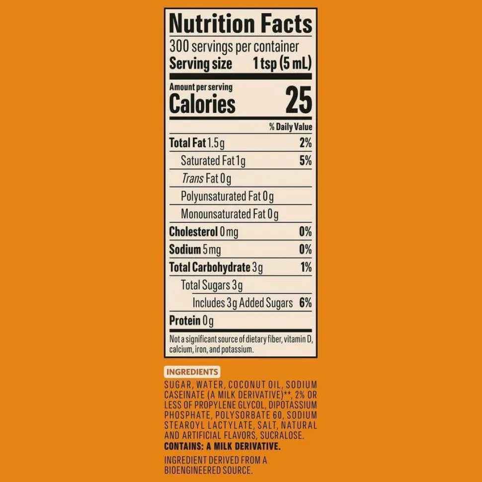 Coffee mate Liquid Creamer Pump Bottle, Caramel, 50.7 oz Pump Bottle, 2/Carton