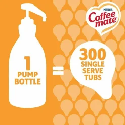 Coffee mate Liquid Creamer Pump Bottle, Caramel, 50.7 oz Pump Bottle, 2/Carton