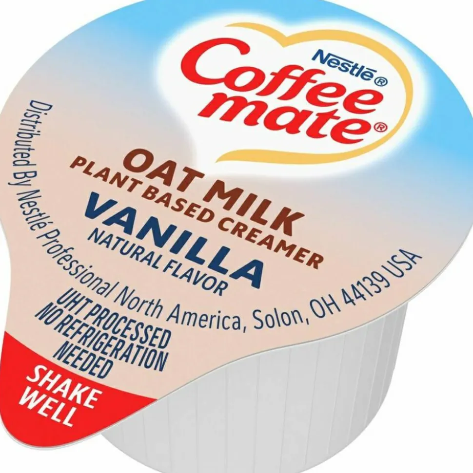 Coffee mate Oat Milk Vanilla Liquid Creamer Singles - Vanilla FlavorTub - 50 / Box