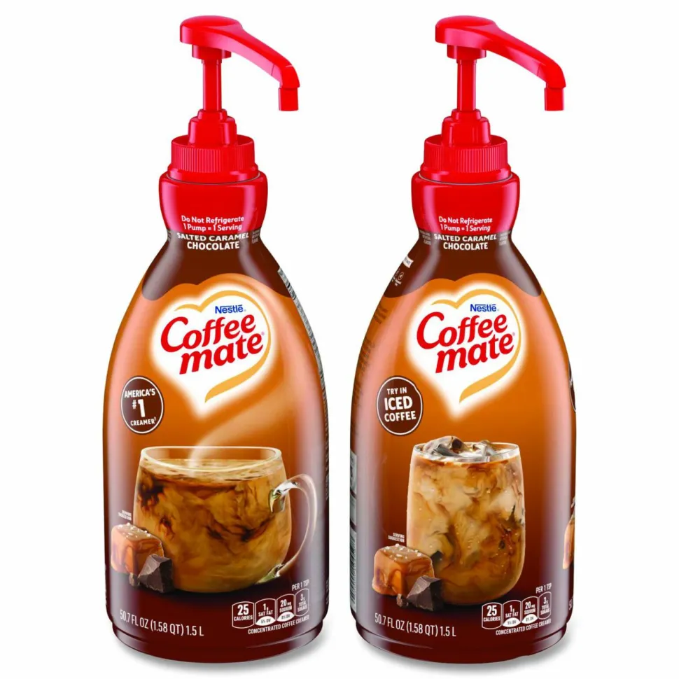 Coffee mate Salted Caramel Chocolate Liquid Concentrate Coffee Creamer - Pump Bottle