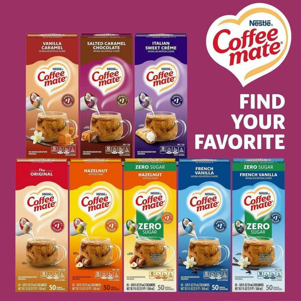Coffee mate Salted Caramel Chocolate Nondairy Liquid Creamer Singles