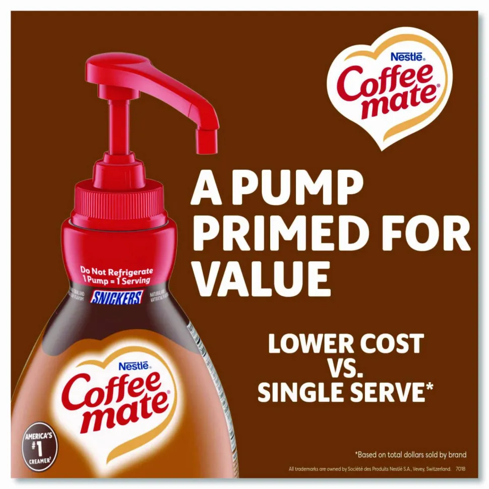 Coffee mate Snickers Liquid Concentrate Coffee Creamer - Pump Bottle