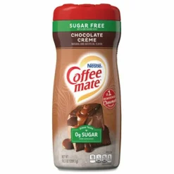 Coffee mate Sugar Free Chocolate Cream Powdered Creamer, 10.2 oz Canister, 6/Carton
