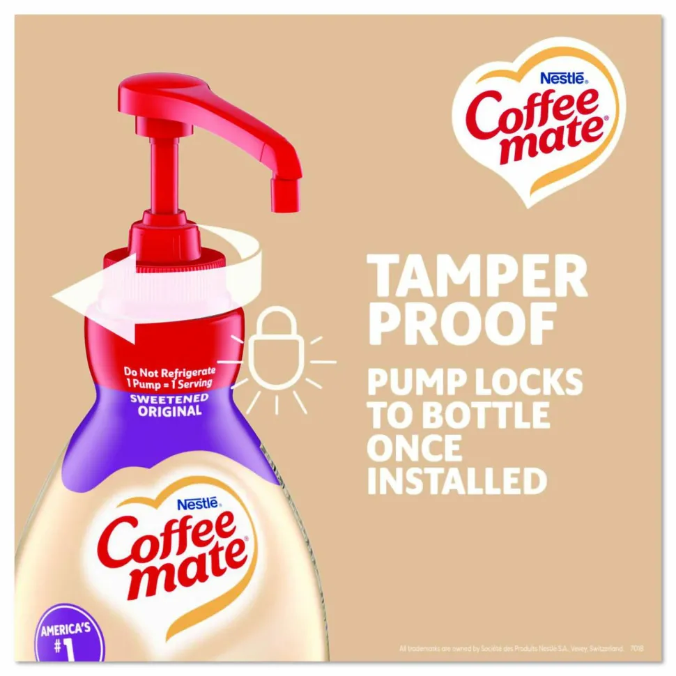 Coffee mate Sweetened Original Liquid Concentrate Coffee Creamer - Pump Bottle