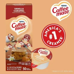 Coffee mate Vanilla Caramel Nondairy Liquid Creamer Singles