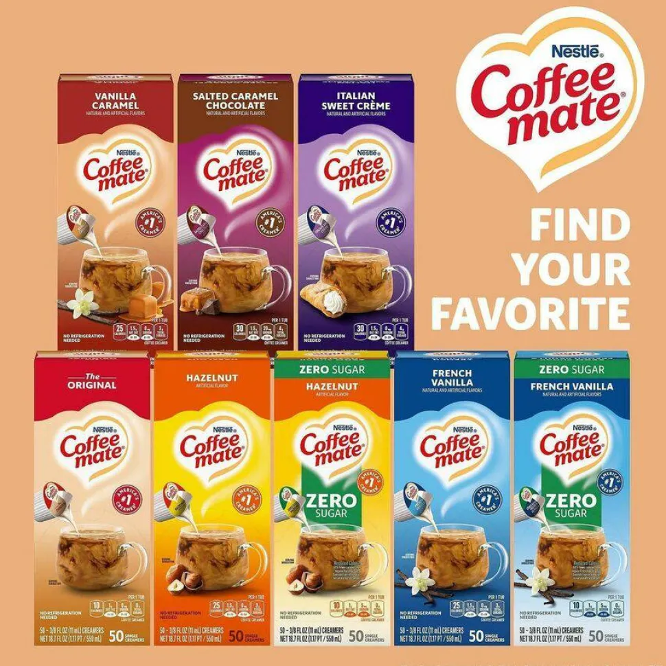 Coffee mate Vanilla Caramel Nondairy Liquid Creamer Singles