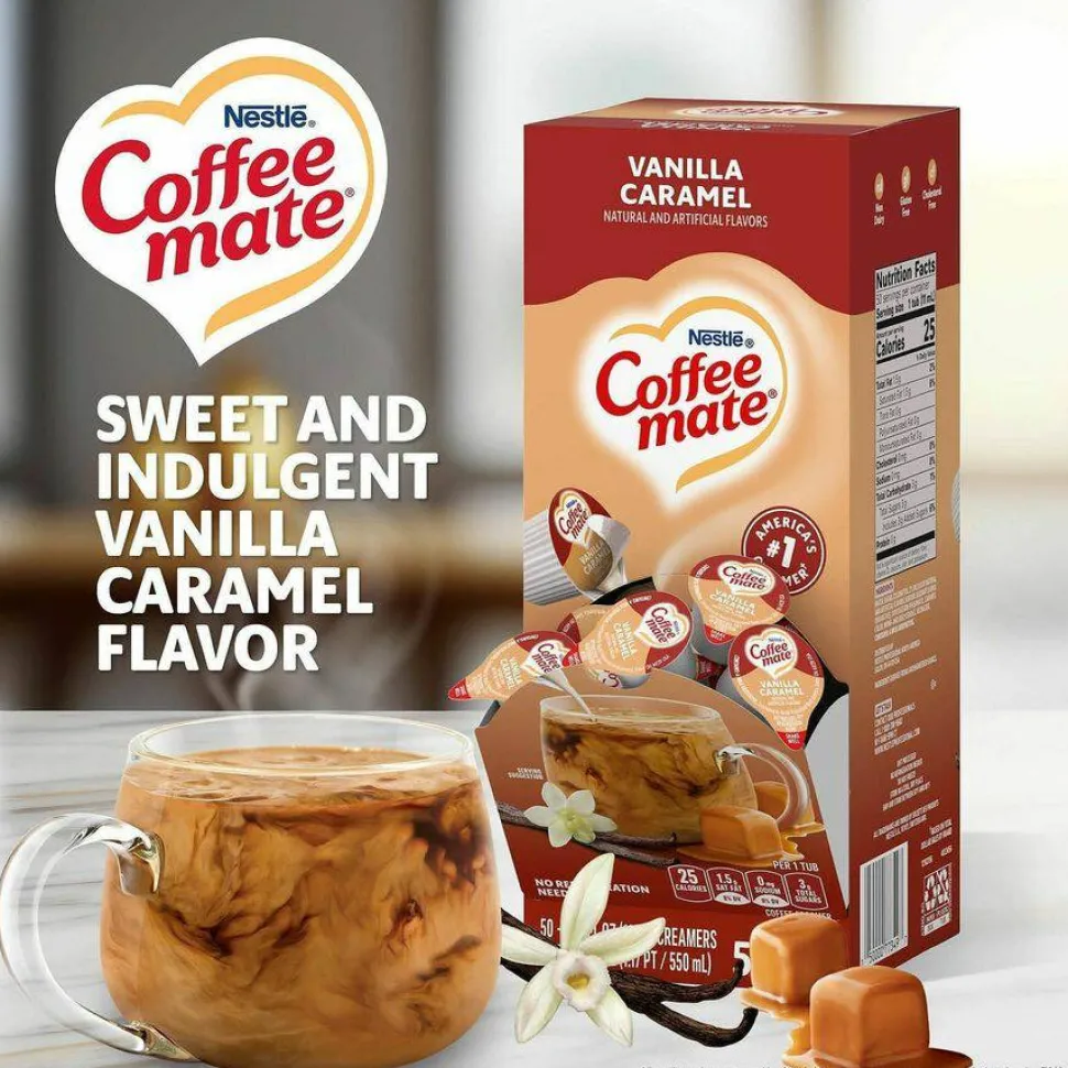 Coffee mate Vanilla Caramel Nondairy Liquid Creamer Singles
