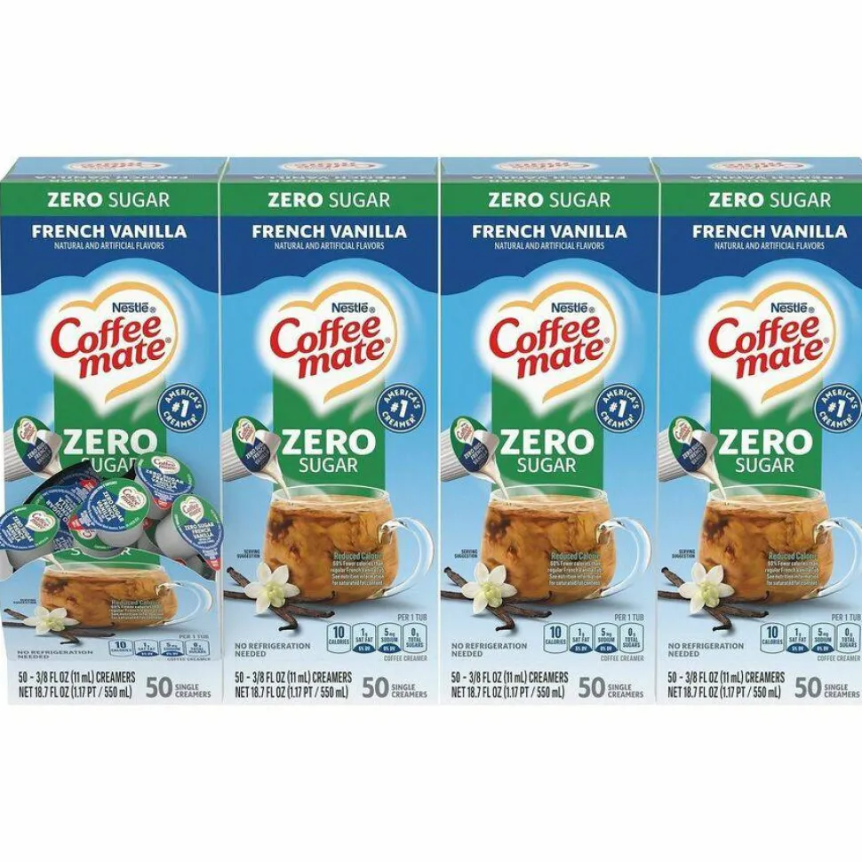 Coffee mate Zero-Sugar French Vanilla Nondairy Liquid Creamer Singles