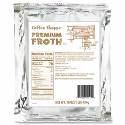 Coffee Shoppe Premium Froth Topping, 1 lb Bag
