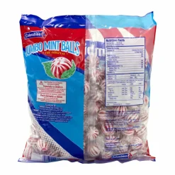 Colombina Jumbo Peppermint Balls, 0.32 oz Individually Wrapped, 120/Bag, 4 Bags/Carton