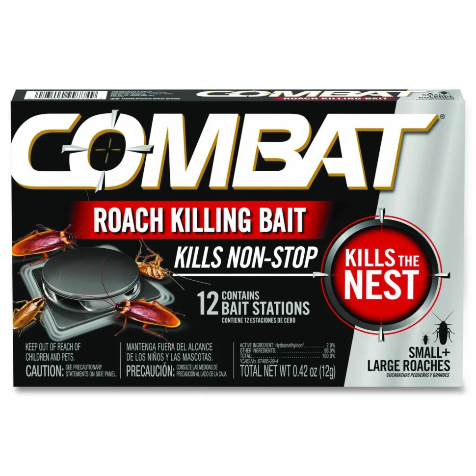 Combat Roach Bait Insecticide, 0.42 oz, 12/Pack, 10 Packs/Carton