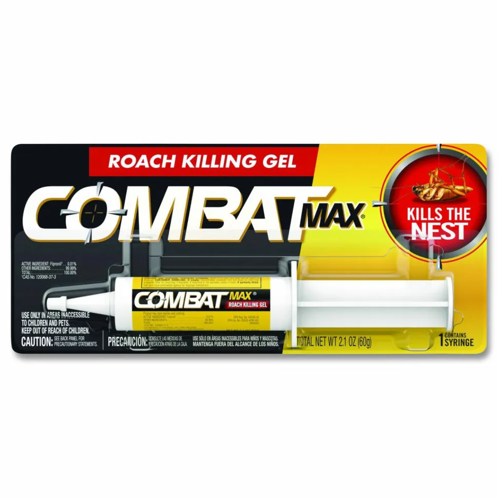 Combat Source Kill Max Roach Control Gel, 2.1 oz Syringe, 12/Carton