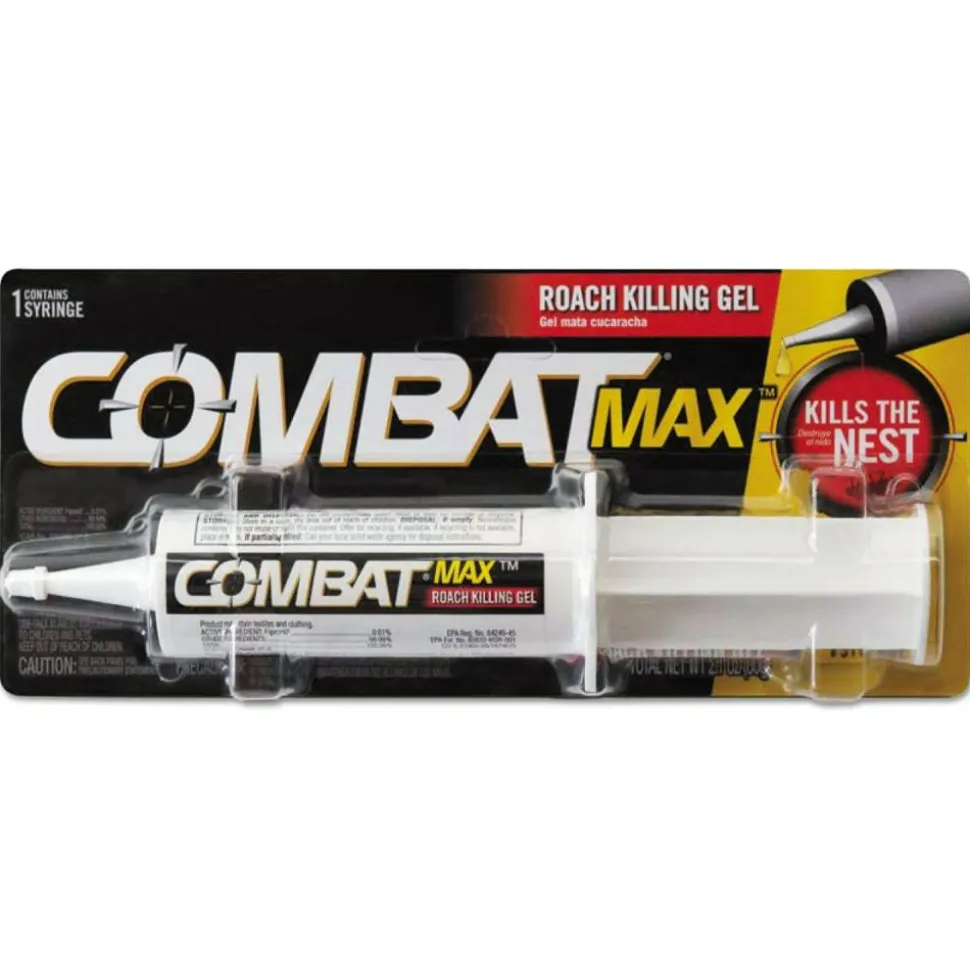 Combat Source Kill Max Roach Control Gel, 2.1 oz Syringe, 12/Carton