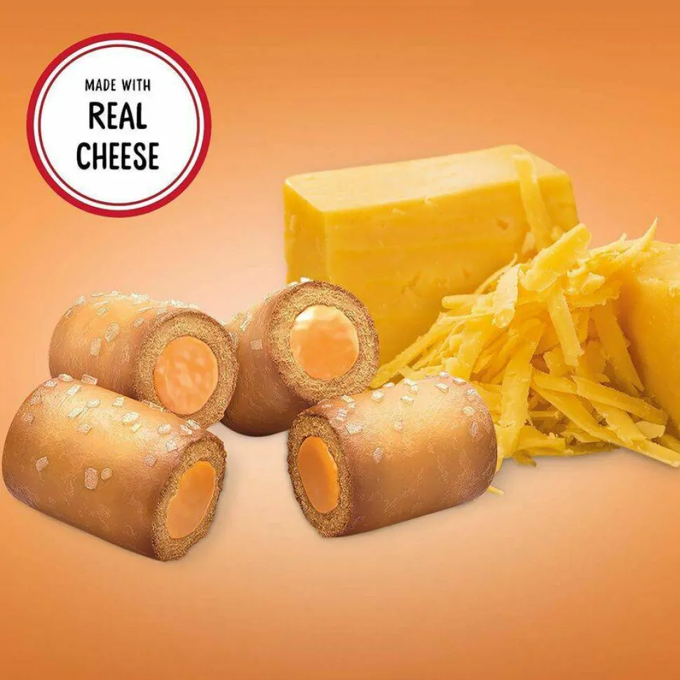 Combos Baked Snacks, 1.8 oz Bag, Cheddar Cheese Pretzel, 18 Bags/Carton