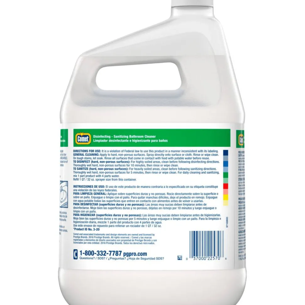 Comet Bathroom Cleaner, 128 Oz Bottle Refill