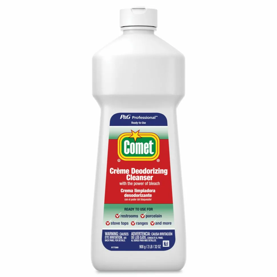 Comet Creme Deodorizing Cleanser, 32 oz Bottle, 10/Carton