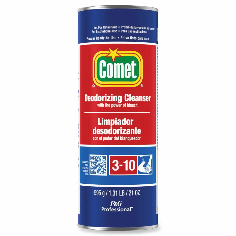 Comet Deodorizing Cleanser - For Multipurpose - 21 oz (1.31 lb) - Recommended For: Stain Remover - Deodorize - 24 / Carton